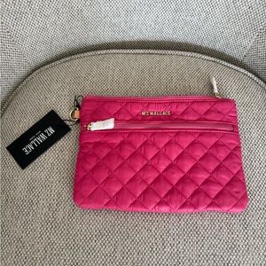 MZ Wallace Pink Quilted Metro Pouch